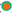 Green circle with orange dot in the middle.